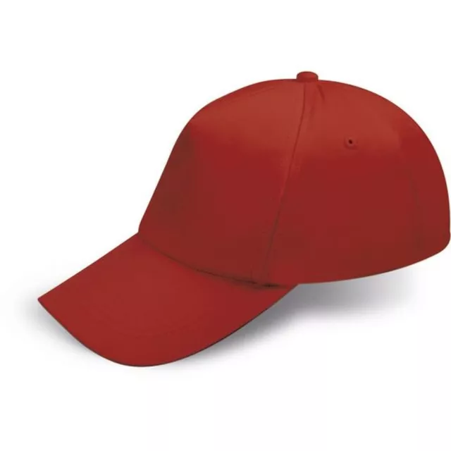 SUPER OFFERTA 25 PZ Cappello BAMBINO con visiera in cotone ROSSO 0ZEM