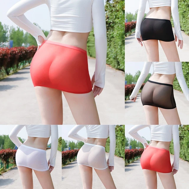 Gonna corta media allungamento nylon strappo estate tutti i giorni 1 pz biancheria intima