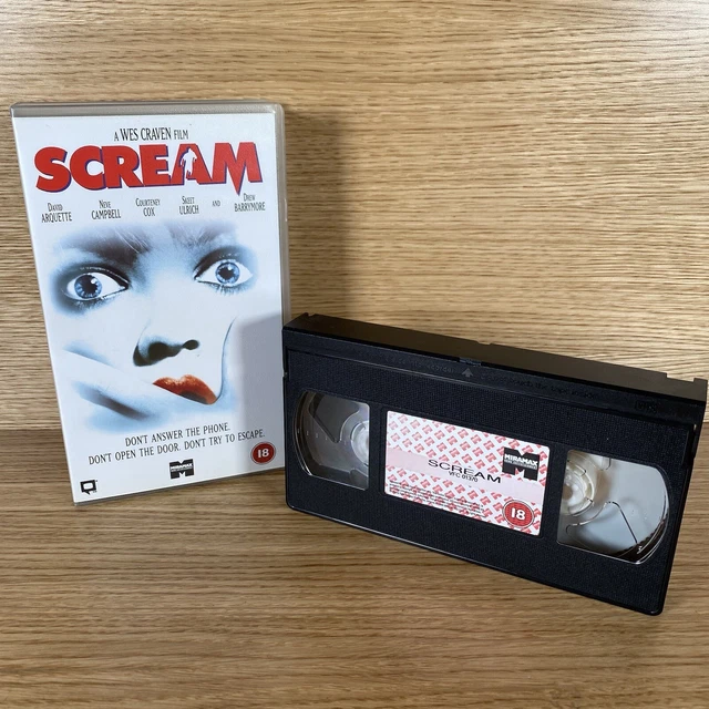 SCREAM 1 VHS Tapes Wes Craven Horror Mlasher Movie 90s Film £13.99
