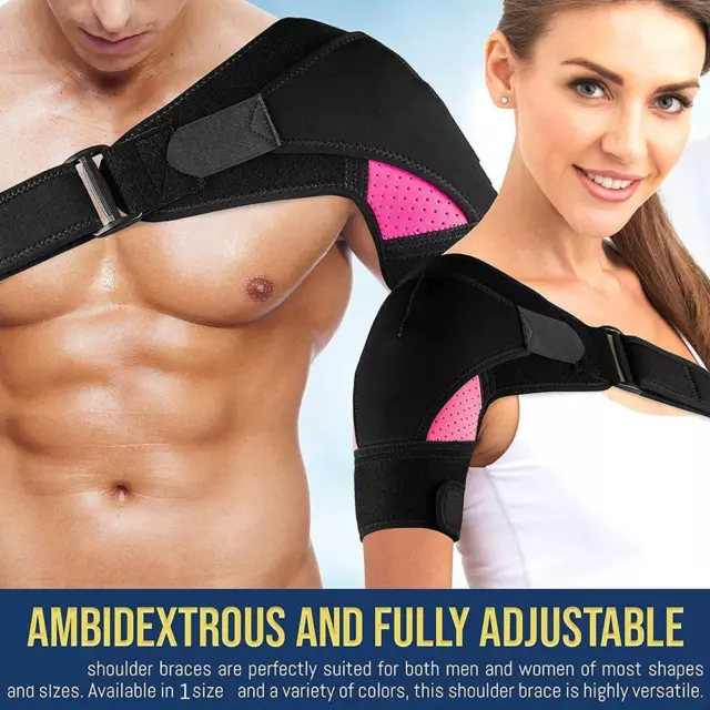 Neoprene Shoulder Support Brace Straps Arthritis Sports Injury Dislocation D6O1