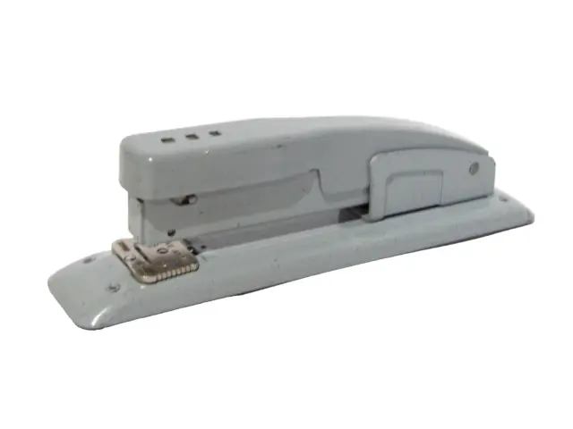 Swingline 400 Gray Stapler Tacker - Made In Long Island City NY Vintage 8 1/4"