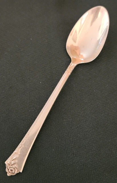Damask Rose Sterling Silver Spoon Oneida Heirloom 6 1/8" 30.72g Scrap Weight