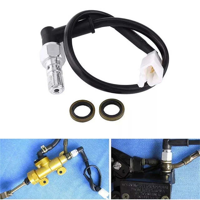 Universal Motorcycle Hydraulic Brake Pressure Brake Light Switch M10 x 1.25