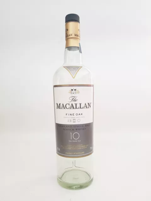 The Macallan 10 Y/O Fine Oak Single Malt Whisky EMPTY Bottle (NO BOX)