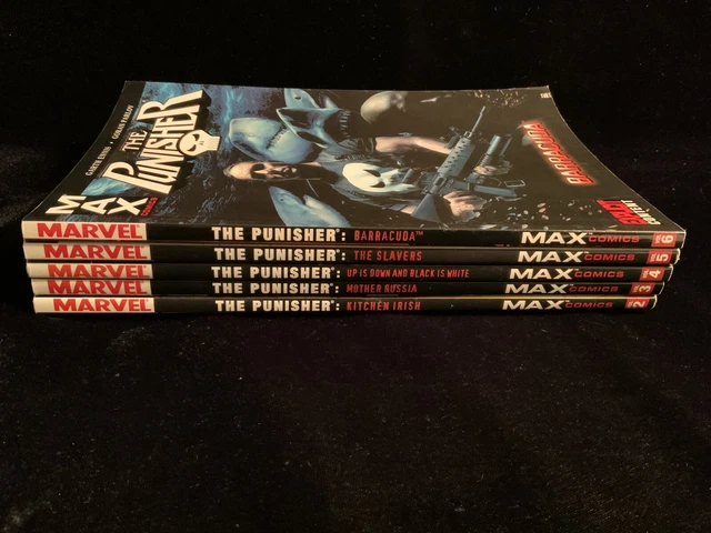 Punisher Max by Garth Ennis Vol 2-6 + 2 Marvel TPB 2018 See Desc. VG 3
