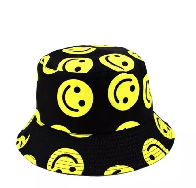 Smiley Face Summer Vibes Bucket Hat Happy Vibes for Summer Fun 2