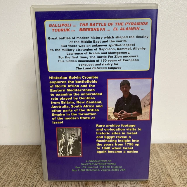 THE BATTLE FOR Zion VHS Tape. Kelvin Crombie. Israel Gentile History ...