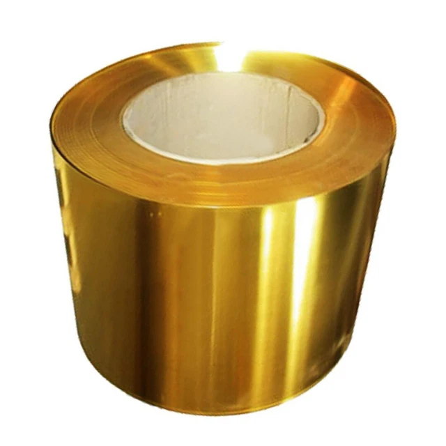 1PC Brass Thin Sheet 0.02x100x1000mm Brass Foil Cuts E032 WY