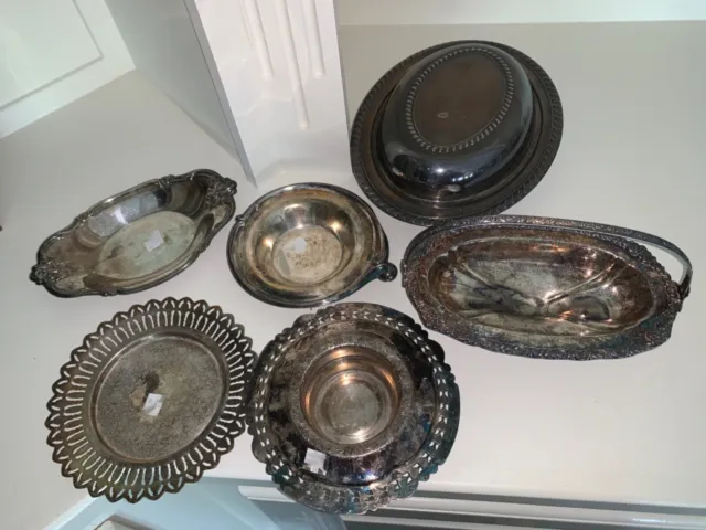 mixed Lot of Silver plated  Items variety of items