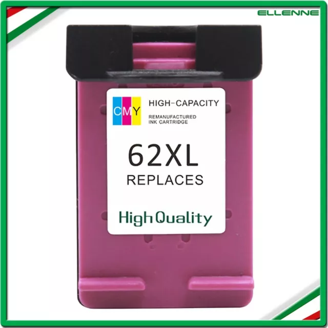 ✅ Cartuccia Compatibile Con Hp 62 Xl Colore Stampante Deskjet 5640 5600 5644 ✅