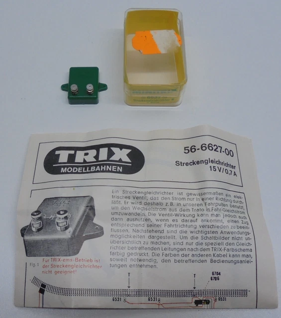 Minitrix 56 6627 00 Redresseur de Ligne D 'em Branchement pour Voie N IN Ovp