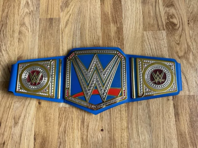 WWE Universal Championship Belt Blue Mattel 2014 Wrestling Title Kids Replica