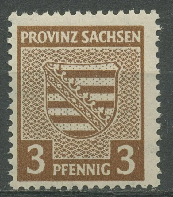 SBZ Provinz Sachsen 1945 74 X y postfrisch mit fluoreszierender Gummierung