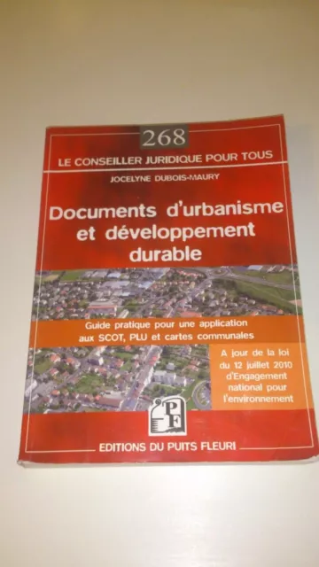 Documents d'urbanisme et développement durable - Jocelyne Dubois-Maury