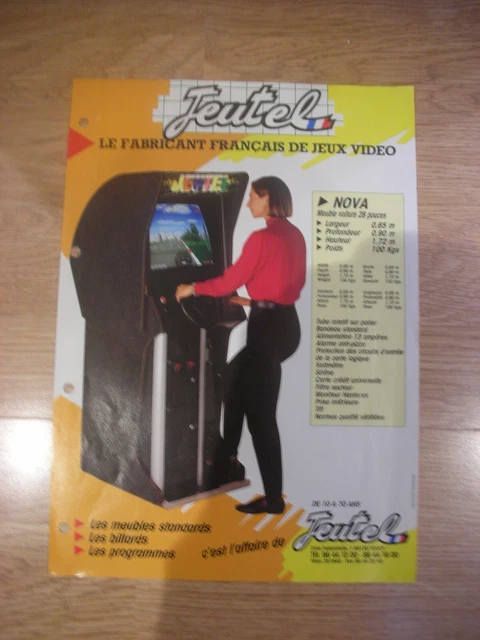 Lot De 2 Posters/stickers Laminés JEUTEL – Déco Arcade Rétro