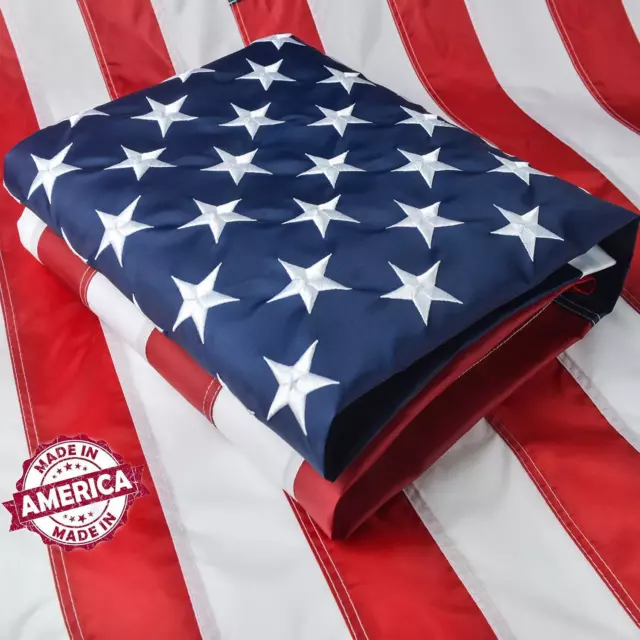 4X6 American Flag Outdoor Heavy Duty, 100% Made in USA, US Flag 4X6 Ft, USA Flag