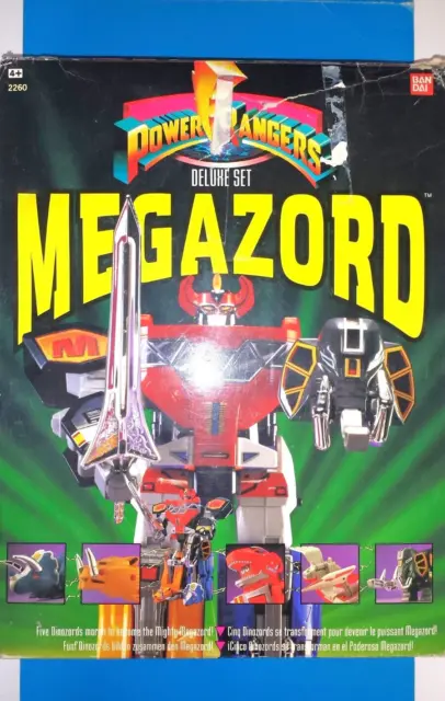 DINO MEGAZORD Mighty Morphin Power Rangers Deluxe 10'' Bandai 1991 Zyuranger