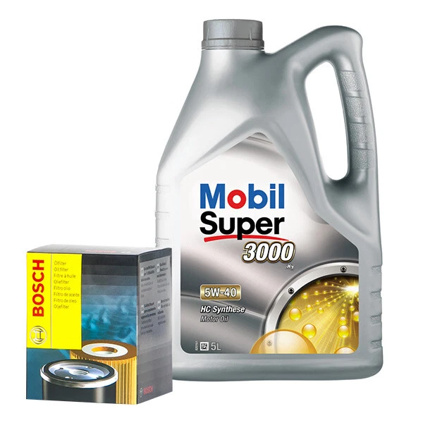BOSCH OIL FILTER With Shell Helix HX7 10w40 Semi Synthetic Engine Oil ...
