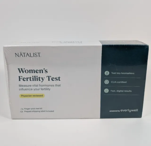Prueba de fertilidad para mujer Natalist - medida revisada por un médico hormonas Everlywell
