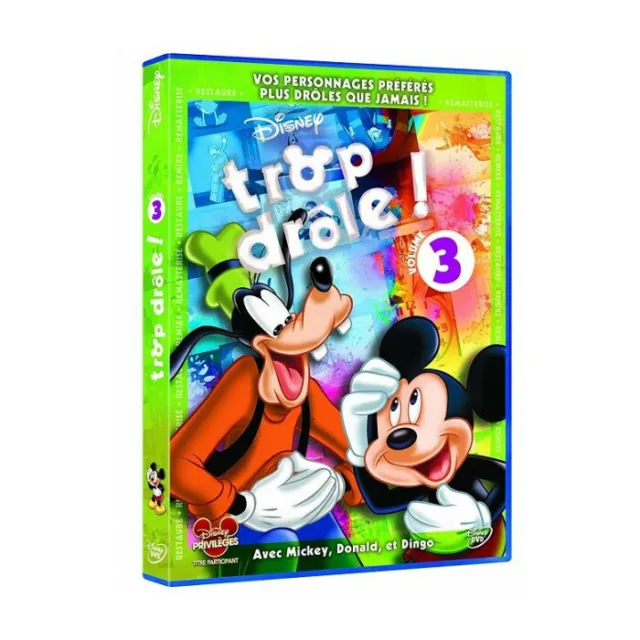 Trop drôle ! (Volume 3) Avec Mickey, Donald et Dingo DVD DISNEY NEUF