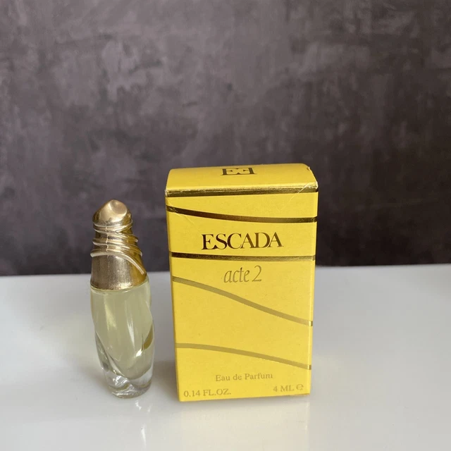 ANCIENNE MINIATURE DE PARFUM ESCADA ACTE2 EDP 4ml EUR 5,00 - PicClick FR