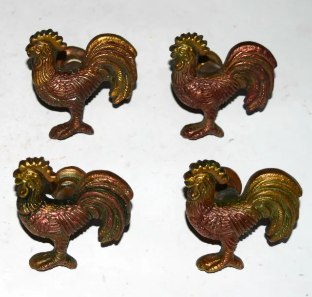 Brass Hen Door Handle Set of 04 Pieces Chicken Drawer Knobs door Hardware EK721