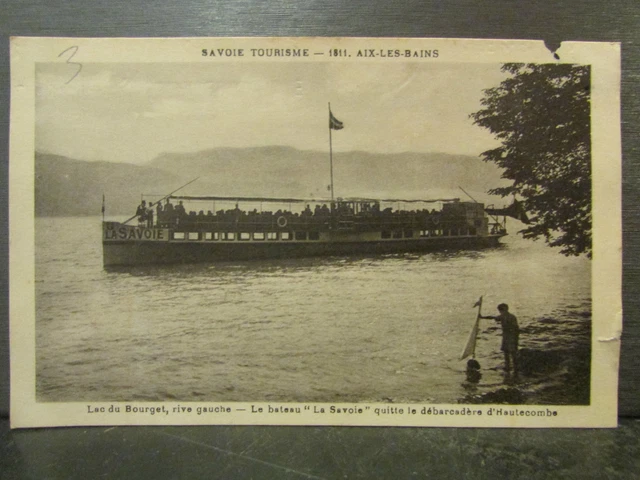 CPA 73 AIX Les Bains / Le Lac Du Bourget / Rochers De Brison / Train EUR 5,00 - FR