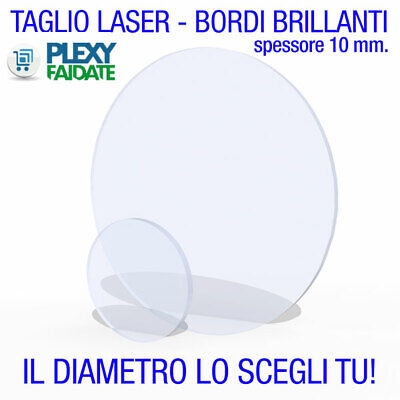 5 pezzi Foglio acrilico trasparente in plexiglass,12in Circle in acrilico Blanks Disco acrilico rotondo da 30cm Pannelli acrilici rotondi Acrilici Circolare Foglio Acrilico Trasparente Disco 300x300x1 