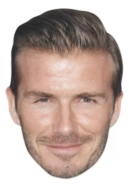 Promi Maske - David Beckham - Pappmaske - Glanzkarton mit Augenlöchern 30x21cm
