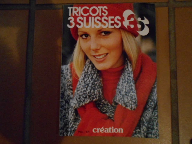 Catalogue De Laine 3 Suisses Vintage + Livret Explications Main - Très Bon état