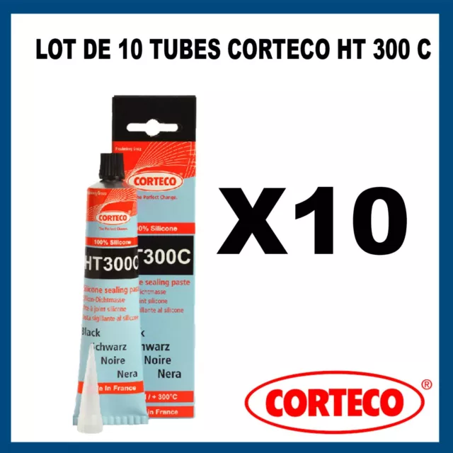 10 Tube de pâte à joint noir pour carter d'huile CORTECO HT300C