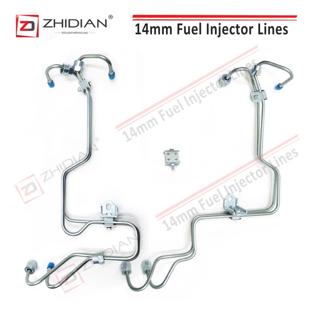14MM DIESEL FUEL Injector Lines For 3.9L 4BT Cummins Engine P7100 P