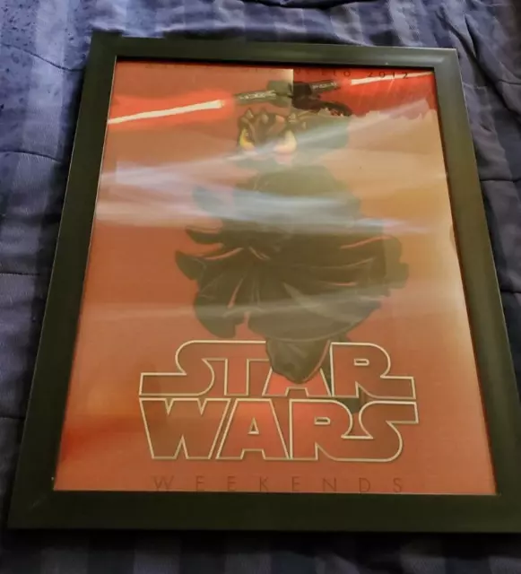 Disney Star Wars Weekends 2012 Daffy Duck (Darth Maul) 3D Poster AMAZING! 2