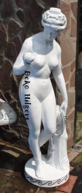 Eva Mit Apfel Frauen Skulptur Gartenfigur Dekoration Optik Marmor Frau Figur