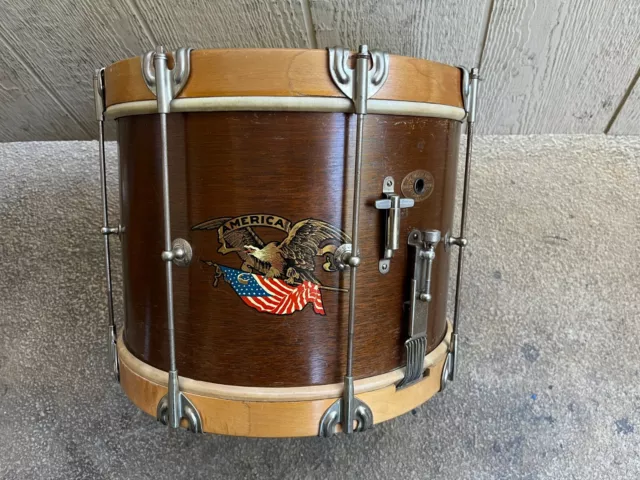 Antique Slingerland Marching Snare drum 1940's, EAGLE USA 100% Original Beauty ! Antique Slingerland Marching Snare drum 1940's, EAGLE USA 100% Original Beauty !