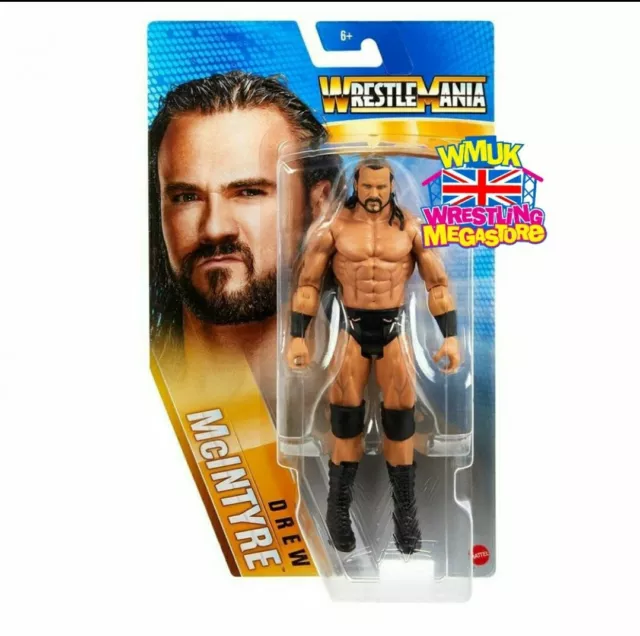 WWF WWE Basic Mattel Wrestling Figure Wrestlemania Drew Mcintyre