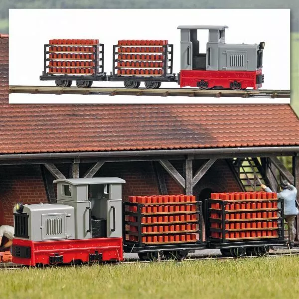 Busch 12014 - 1/87/H0 Neuve Jeu de Départ " Ziegeltransport " - Neuf