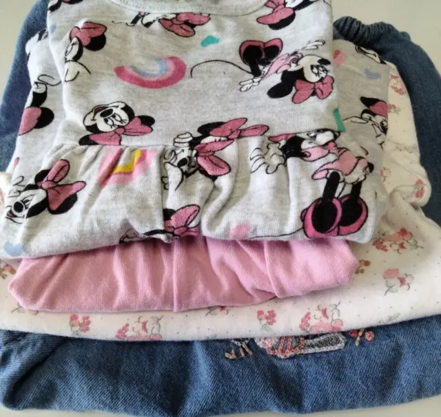 Bundle Baby Girls Clothes Newborn to 3 Months Next Summer Disney Dress Vest