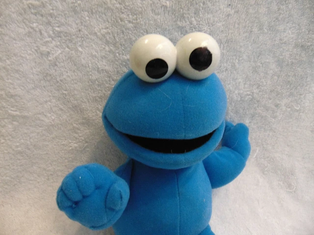 Cookie Monster Plush Stuffed Toy by Sesame Street  2002 Fisher-Price vintage 12"