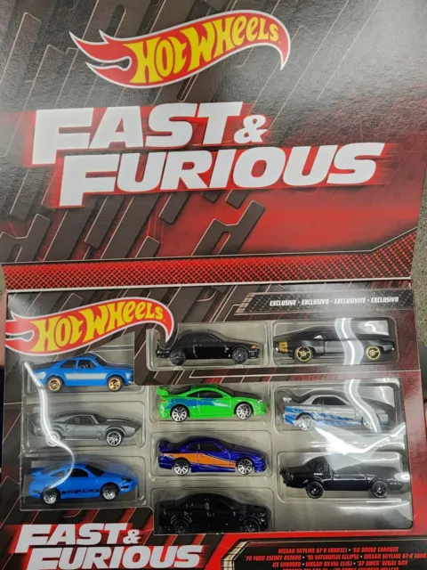 Hot Wheels Fast & Furious 10 Pack 2023 New (Exclusive Skyline R32) IN Stock!