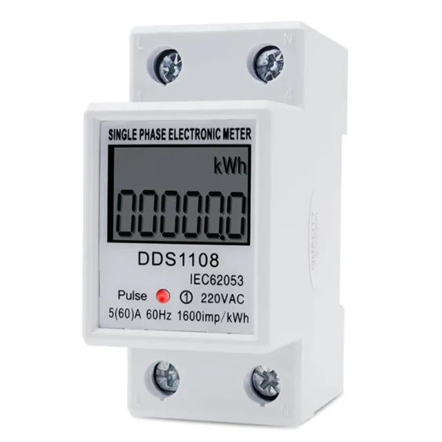 Compteur d'énergie LCD KWH AC compteur numérique watt-heure 220V 60A design d'