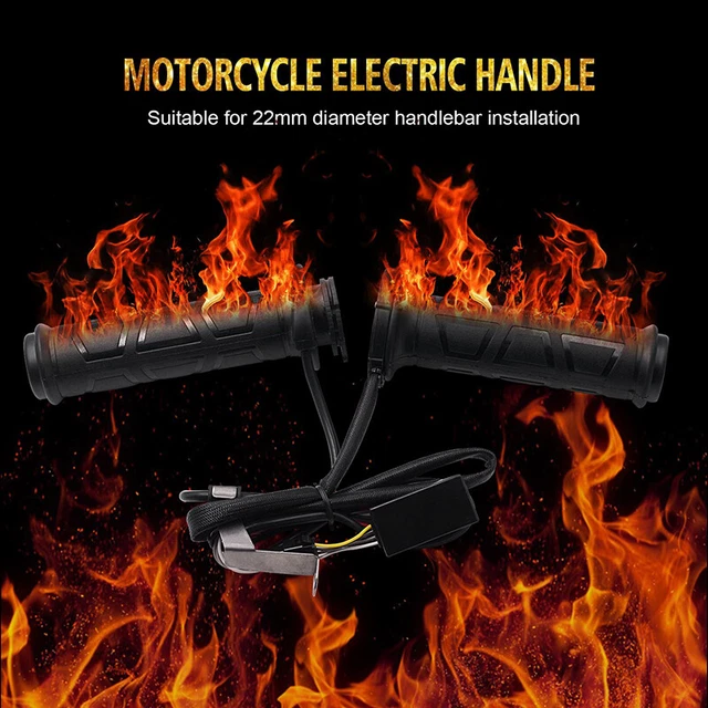 Upgrade Adjustable Motorcycle Handlebar 22mm Electric Heated Handle Heating ATWR