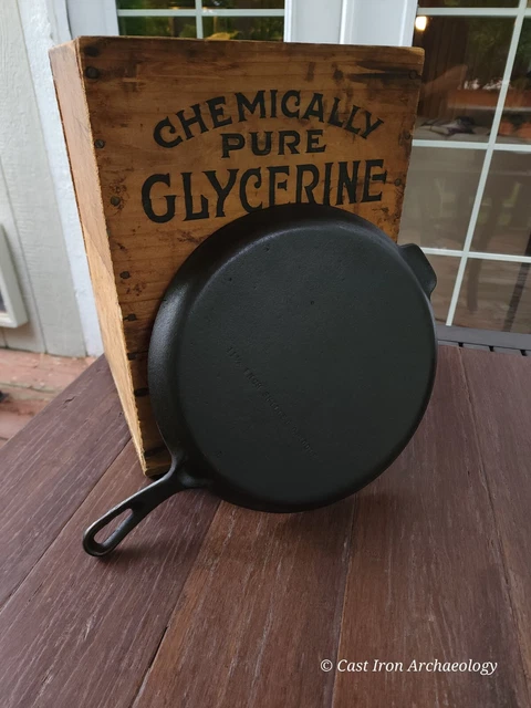 Wagner 11 1/4 Inch Cast Iron Skillet Griddle Unmarked Restored