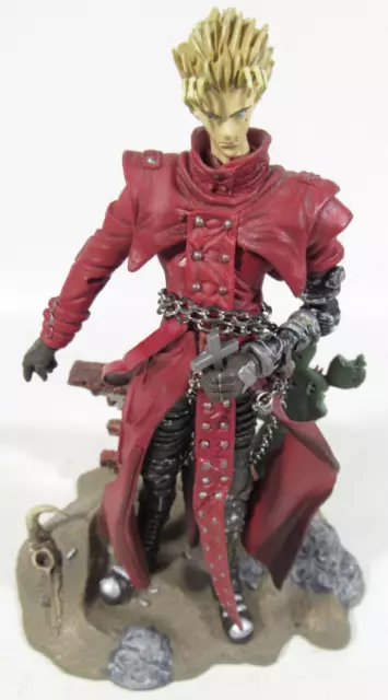 VTG Vash The Stampede TRIGUN Mcfarlane Toy Action Figure Anime w/ Stand & Cross