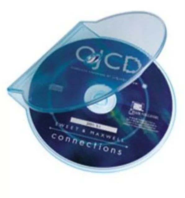 Klar Blau Muschelschale Kunststoff Hochwertige Einzelhülle CD DVD Disc Aufbewahrung