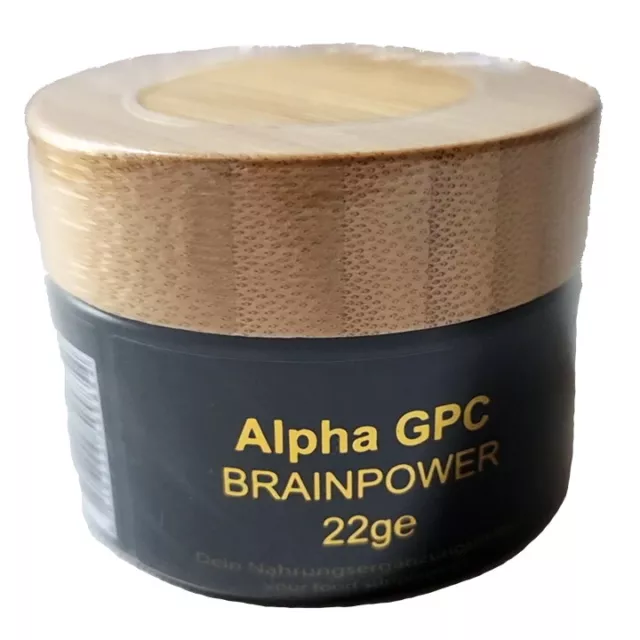 Alpha - GPC - deluxe high brainfood - 22g Alpha -GPC im hochwertigen Glastiegel