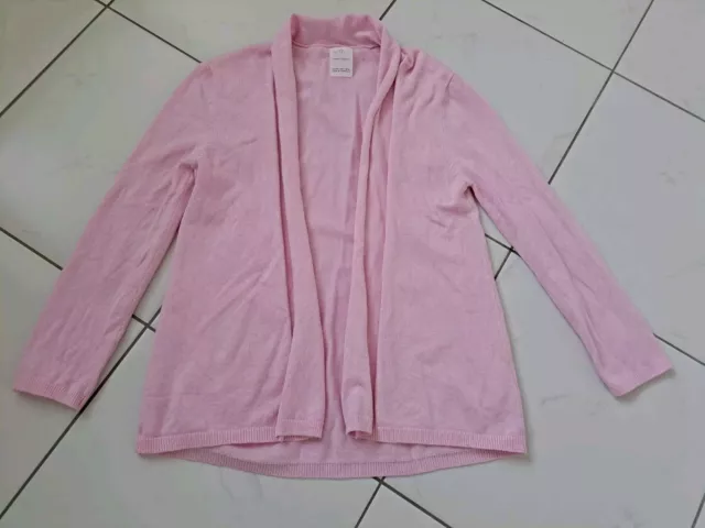 Girls Zara Knitwear Pink lightweight Summer Cardigan Age 9-10 Years