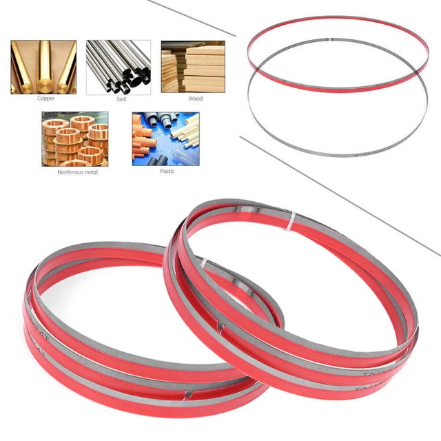 2x 64-1/2" x 1/2" x 14tpi M42 Bi-metal Band Saw Blades for Cutting Metal
