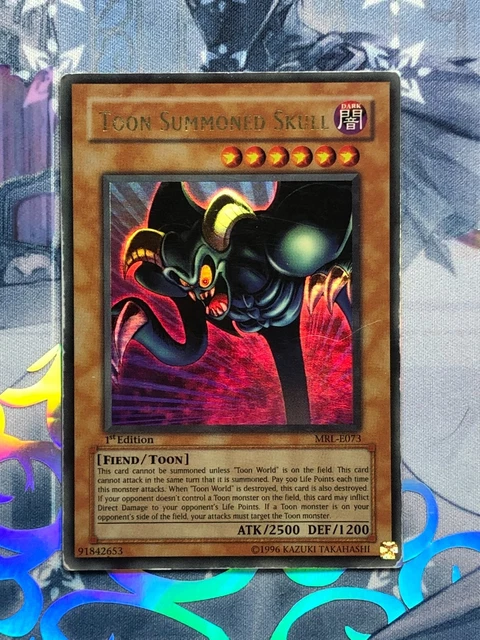 Yu-Gi-Oh! Toon Summoned Skull Ultra Rare – 1st Edition MRL-073 From Magic Ruler Set - View #8