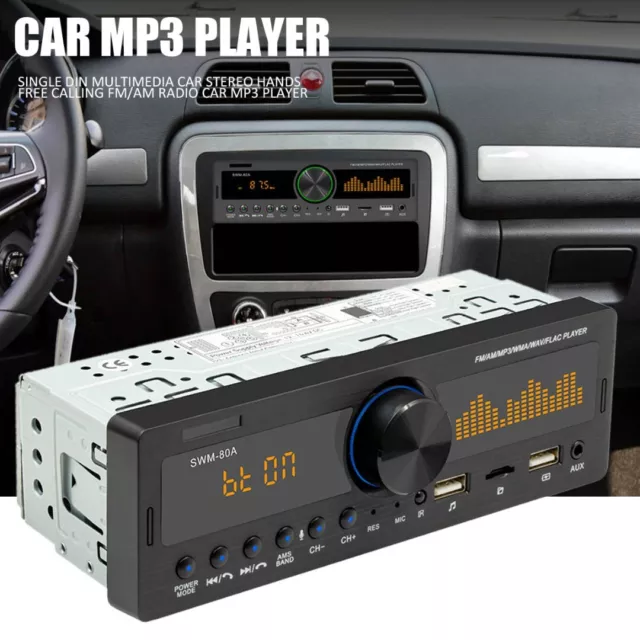 ieGeek RDS Car Radio Bluetooth 5.0, Handsfree Calling 7 LED Colors Car  Stereo & Clock, 4X60W FM Radio USB/AUX in/MP3/FLAC/WMA/WAV/SD/AM MP3 Player  Wireless Remote Control, 30 Radio Stations,1 DIN – BigaMart